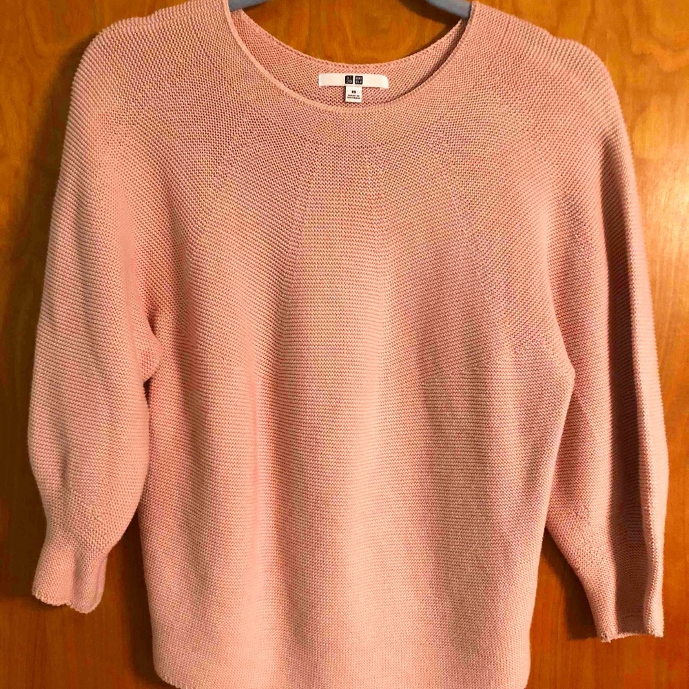 Uniqlo 3D Knit Cotton Balloon-Sleeve Sweater